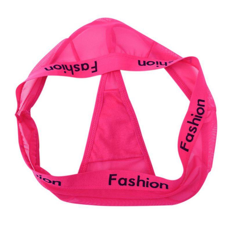 Women Seamless Transparent Mesh Breathable Lingerie String G-Strings Thongs
