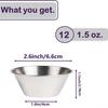Stainless Steel Korean Style Seasoning & Sauce Dish with Cup for Salad Dressing and Dips