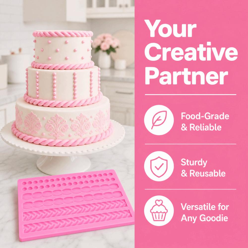 3D Dimensional Silicone Mold Food Grade Silicone Fondant Mold Chocolate Cake Mold  Cake Decorating