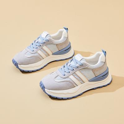 Neue Dad Shoes für Damen, modische Sportschuhe mit dicker Sohle