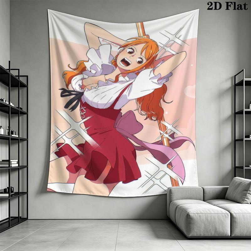 Nami Wall Tapestry Aesthetic Wall Hanging Printed Fabric Blanket Decorative Tapestries For Bedroom Living Room Home Decor