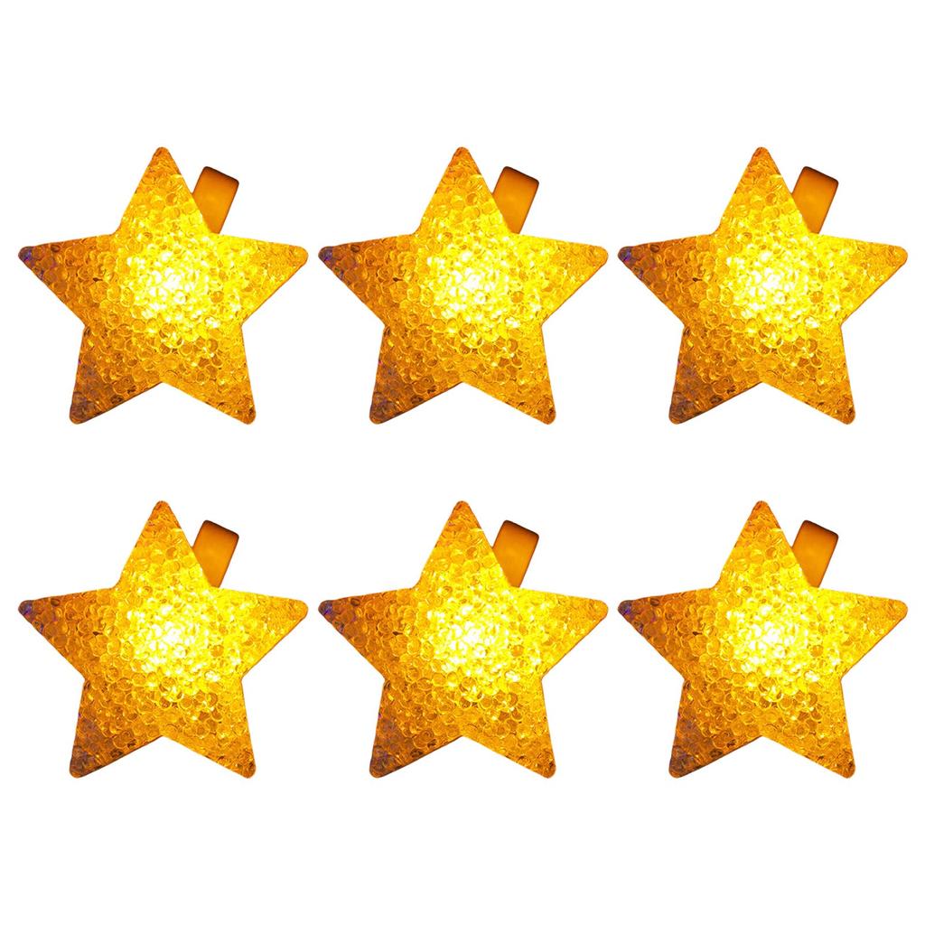 Pack of 6 Multi Color Flashing LED Bracelets LED Light Bracelets with Star Adornment for Immersive Party Experience