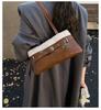 2025 new retro premium sense simple commuter baguette bag large capacity niche design fashionable shoulder armpit bag
