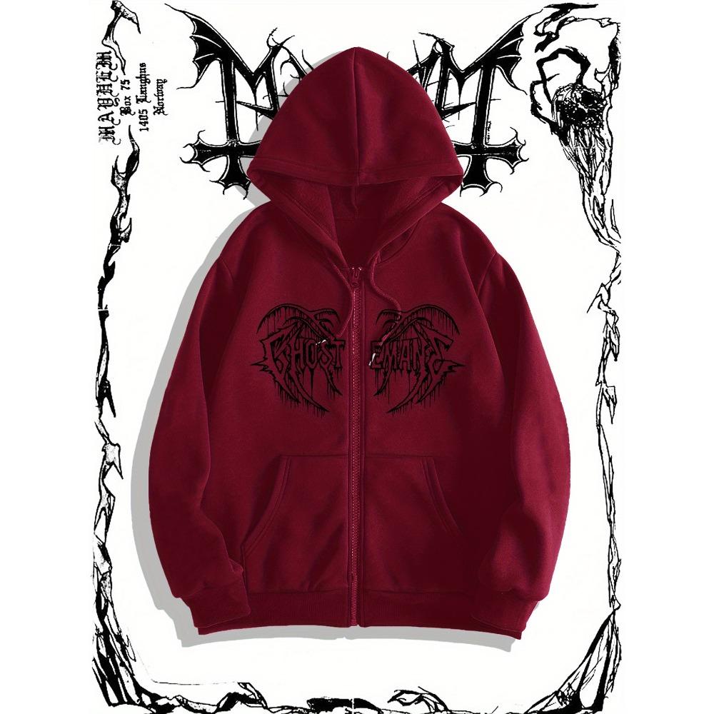 Heavy Duty Men's Hooded Sweatshirt, Fashionable Street Style Cardigan, Zipper Jacket