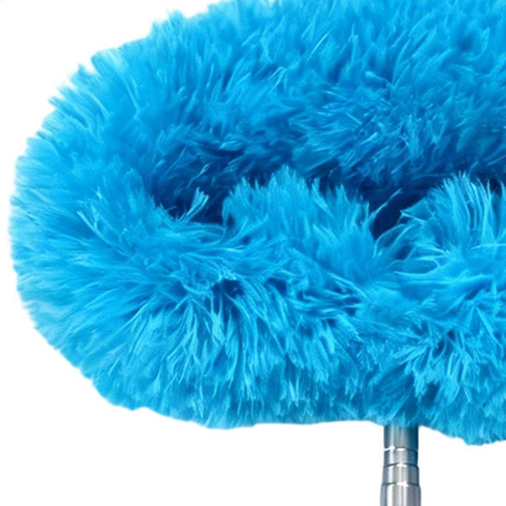 Fan Duster  with Extension Rod Retractable Dust Brush Long Microfiber Dust Brush Reusable Washable Ceiling Cleaning Tool