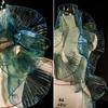2 Yards Mermaid Pleated Flower Lace Magic Color Laser Gradient For Wedding Wave Striped Decoration Cloth Wide 15CM