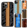 Hawaiian Faux Wood Surfboard Phone Case For For iPhone 17 Air 16 15 11 12 13 14 Pro Max 12 Max Plus Coque