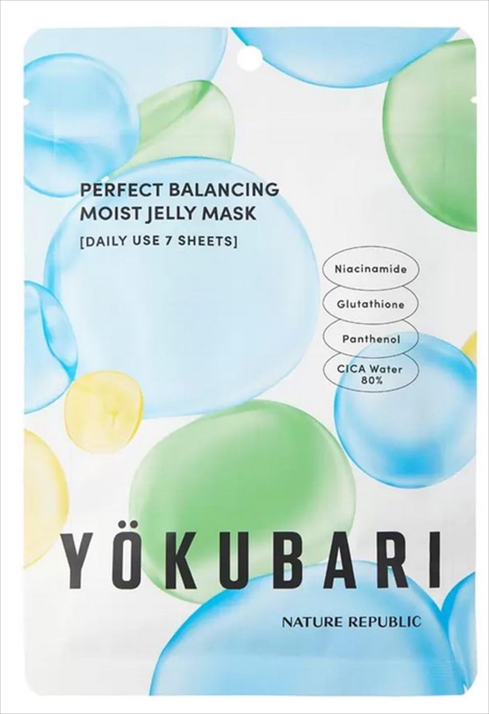 

Nature Republic YOKUBARI Mask Balancing Moist Jelly 7 sheets (Perfect Mask) белый