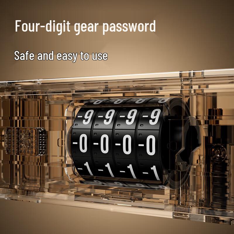 Deli Heavy-Duty 4-Digit Password U-Lock CN Plug (adapter Included)
