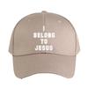 I Belong To Jesus Caps Summer Adult Baseball Cap Adjustable with Curved Brim Duckbill Hat Protection Sun Hats