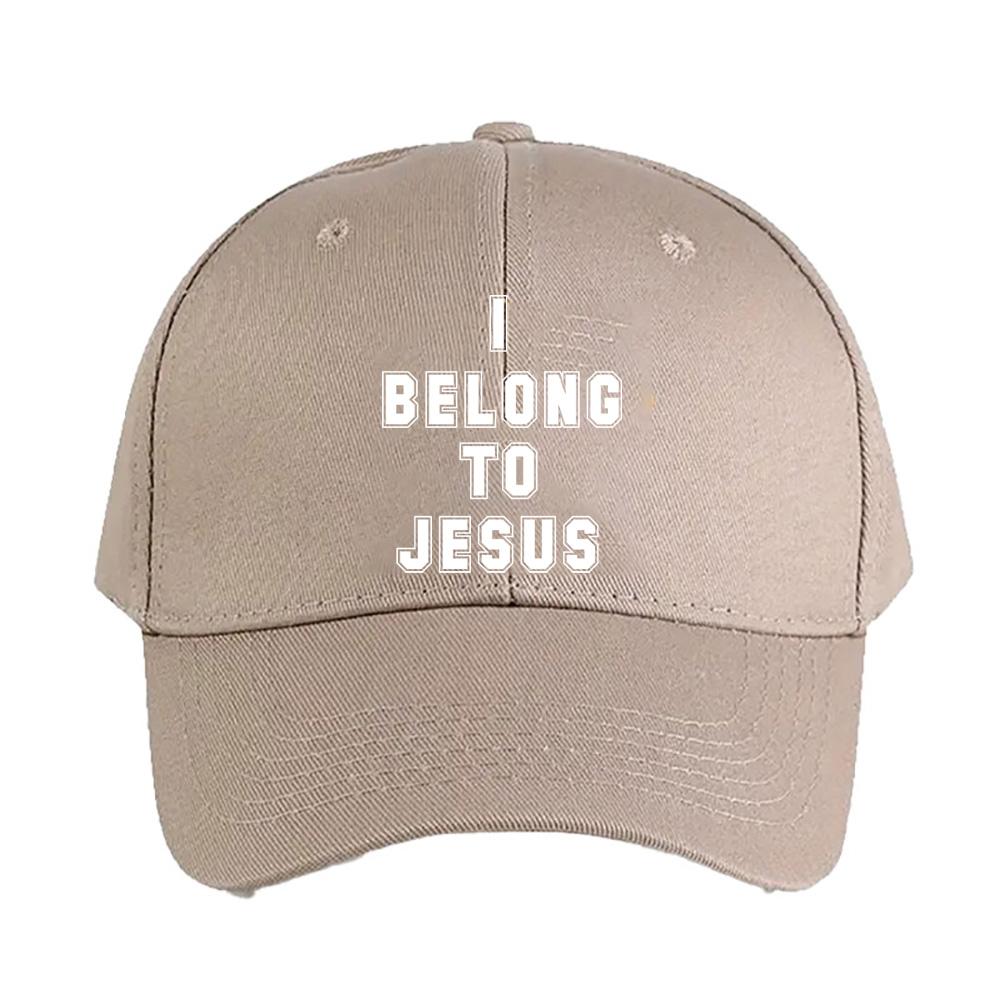 I Belong To Jesus Caps Summer Adult Baseball Cap Adjustable with Curved Brim Duckbill Hat Protection Sun Hats