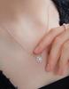 Hyeres Lor Essence Silver (W) Moissanite Sunflower Necklace Hl4N5A438W9500