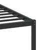 Bed Frame without Mattress Smoked Oak Finish 75 x 190 cm Wood Based Material
