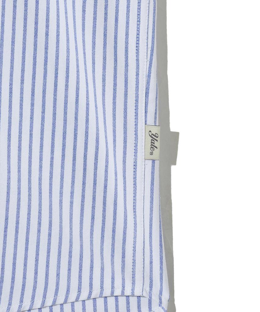 YALE 100% Cotton Oversized Oxford Shirt_Stripe