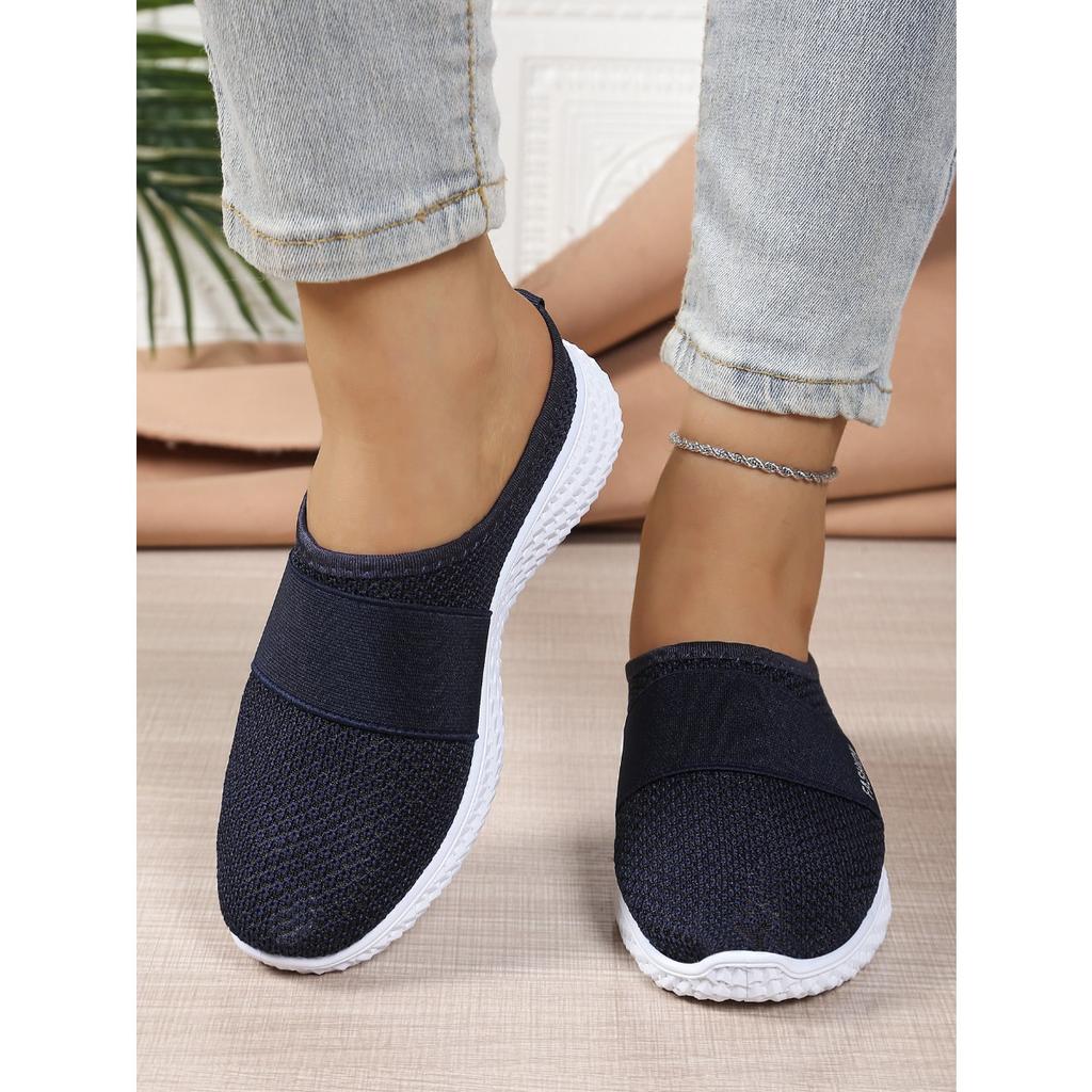 Ladies' Casual Sports Shoes, One Foot Kick, Suitable for Spring and Summer Beach Vacation, Travel and Leisure, Mesh Suitable for Plus Size Women