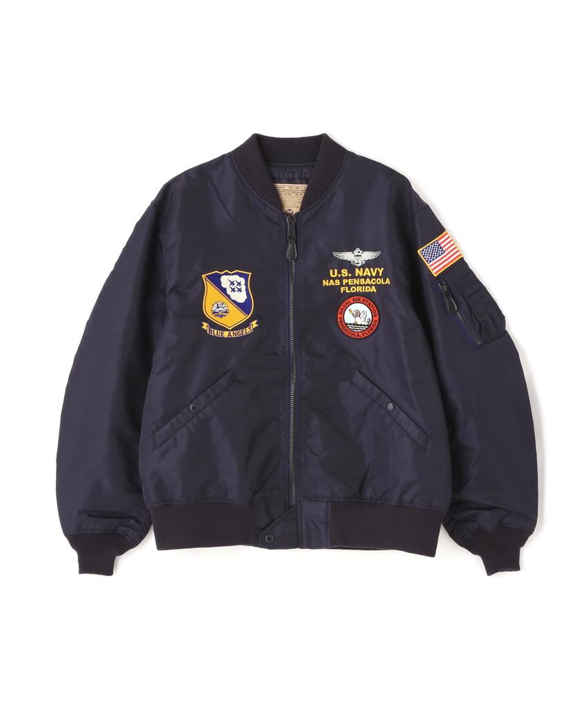Avirex Blue Angels Jacket Men's L-2 F-14 (Size M, 440, Royal) (Product Code 783-4152003)