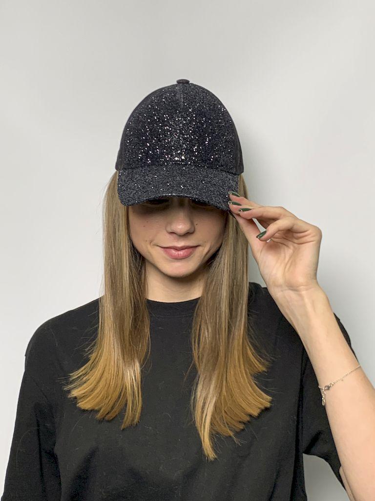 

Стильна жіноча кепка для повсякденного носіння із захистом від сонця у спортивному стилі чорний