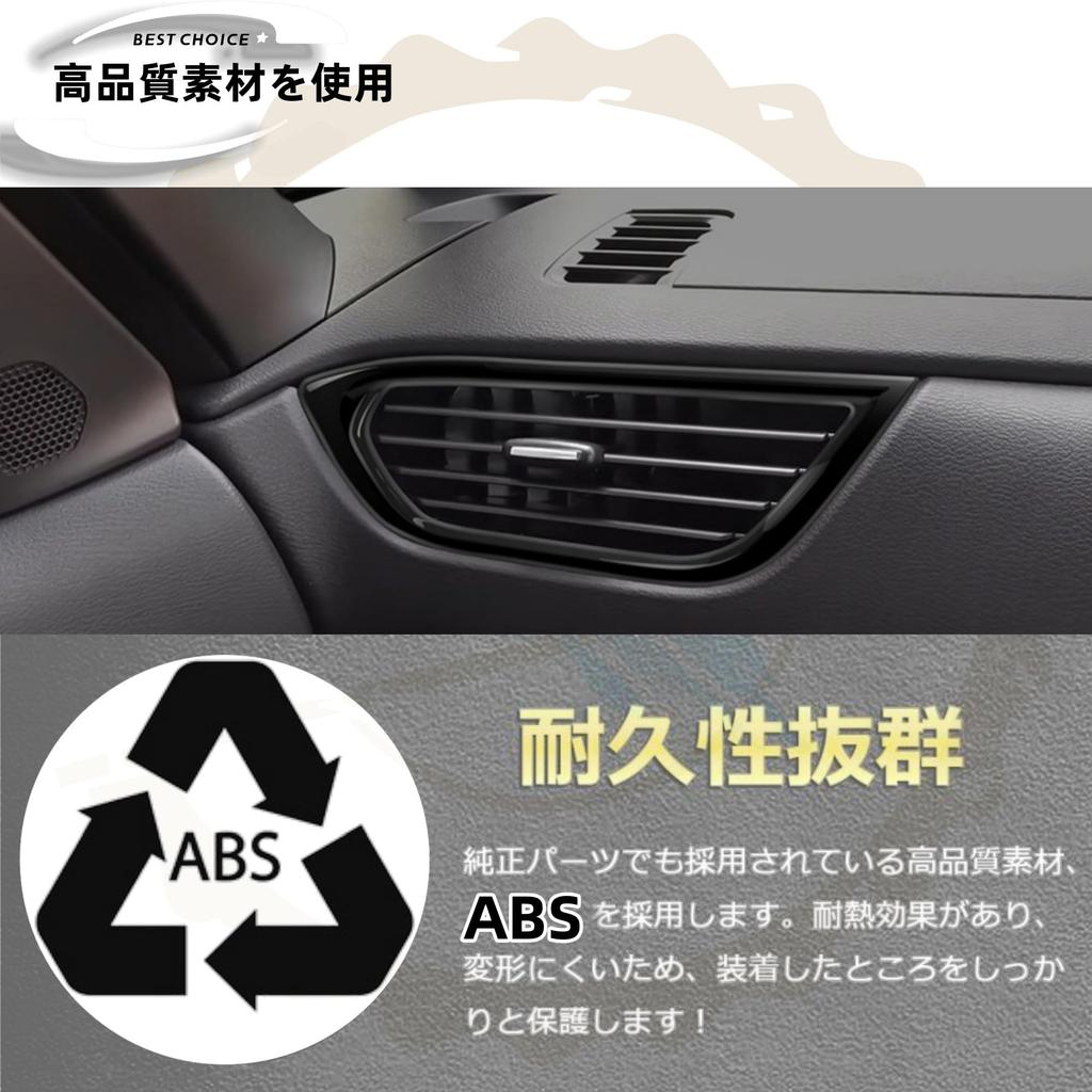 DodoxDIY Compatible New Model Rooks 40 Series Custom Accessory Parts Console Panel Side Vent Panel Dedicated Interior Parts Piano Black