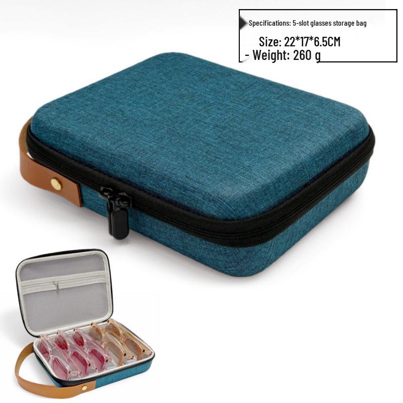 EVA Hartschalen-Brillenetui - Tragbarer Reise-Organizer mit großer Kapazität