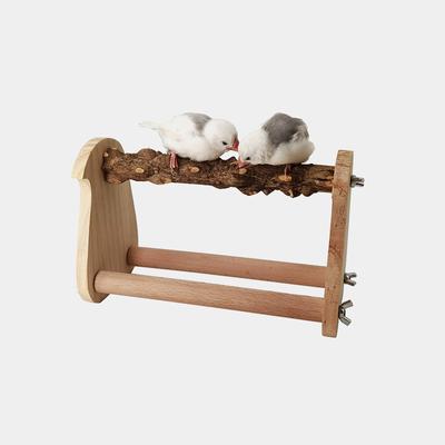 Parrot Bird Toys Table Stand Training Stand Parrot Solid Wood Stand Beech Pepper Wood Frosted Stand
