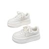 Little White Shoes Women's Autumn 2025 New Thick Baseplate Shoes Versatile Small Inner Height Increase Casual Sports Muffin Shoes