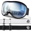 ElektraX Ski Goggles with Upgraded Lenses for Men and Snowboard Glasses Wide Field of Spherical UV UV400 Helmet Impact and Italian-Made Women,