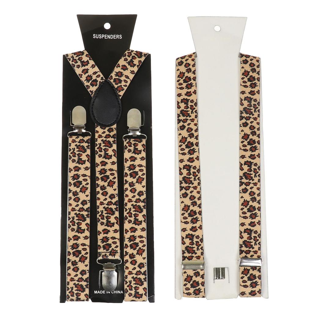 Unisex Y Back Suspenders 3 Clips Adjustable Elastic Braces