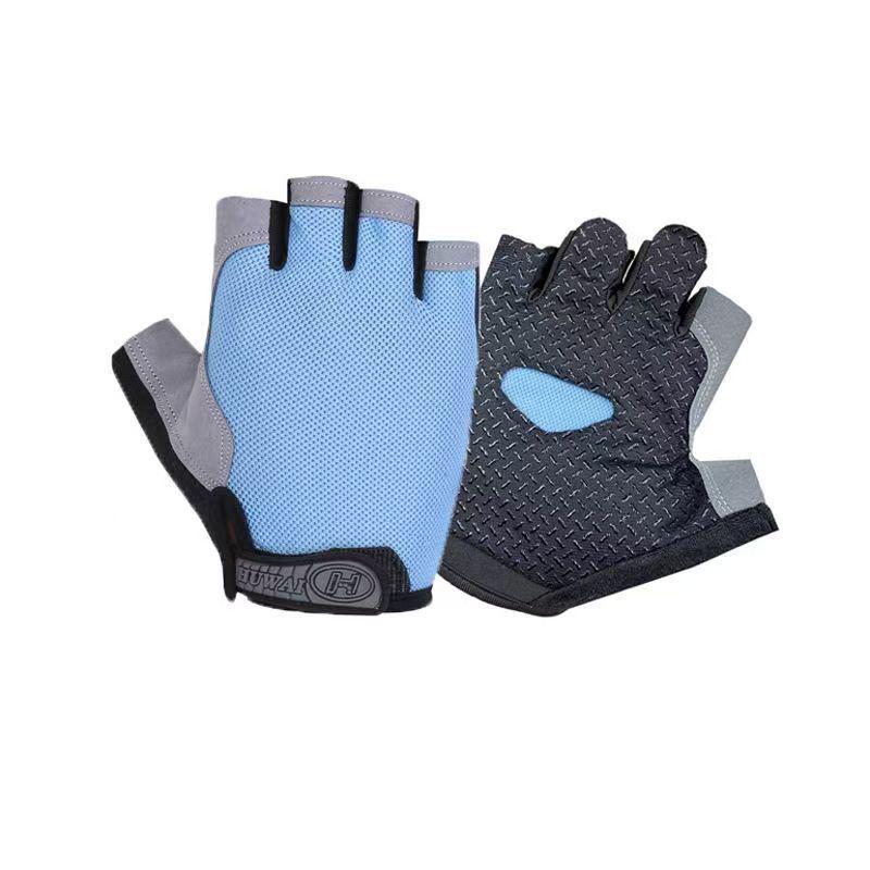 Unisex Non-Slip Half-Finger Workout Gloves - Ideal for Pull-ups, Cycling, and Preventing Calluses