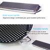 Non-stick Metal Grilling Skillet with Folding Wooden Handle Grill Skillet Pan with Holes Removable