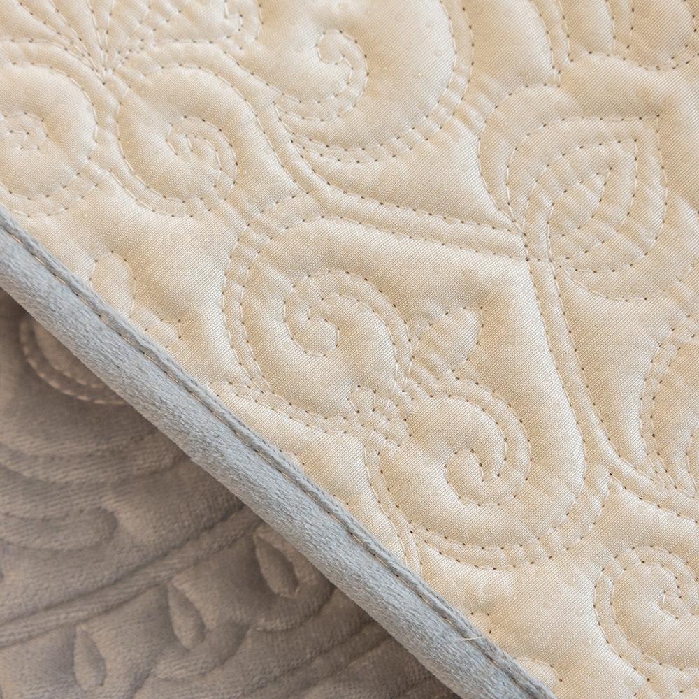 Winter Crystal Velvet Sofa Cushion New Light French Cream Style Cover Cover Cloth Leather Sofa Cushion