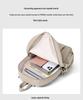 Ultra-leichter Damen-Nylon-Rucksack im koreanischen Stil - Großes Fassungsvermögen, Vielseitig, Einfarbige Ausführung für den täglichen Weg