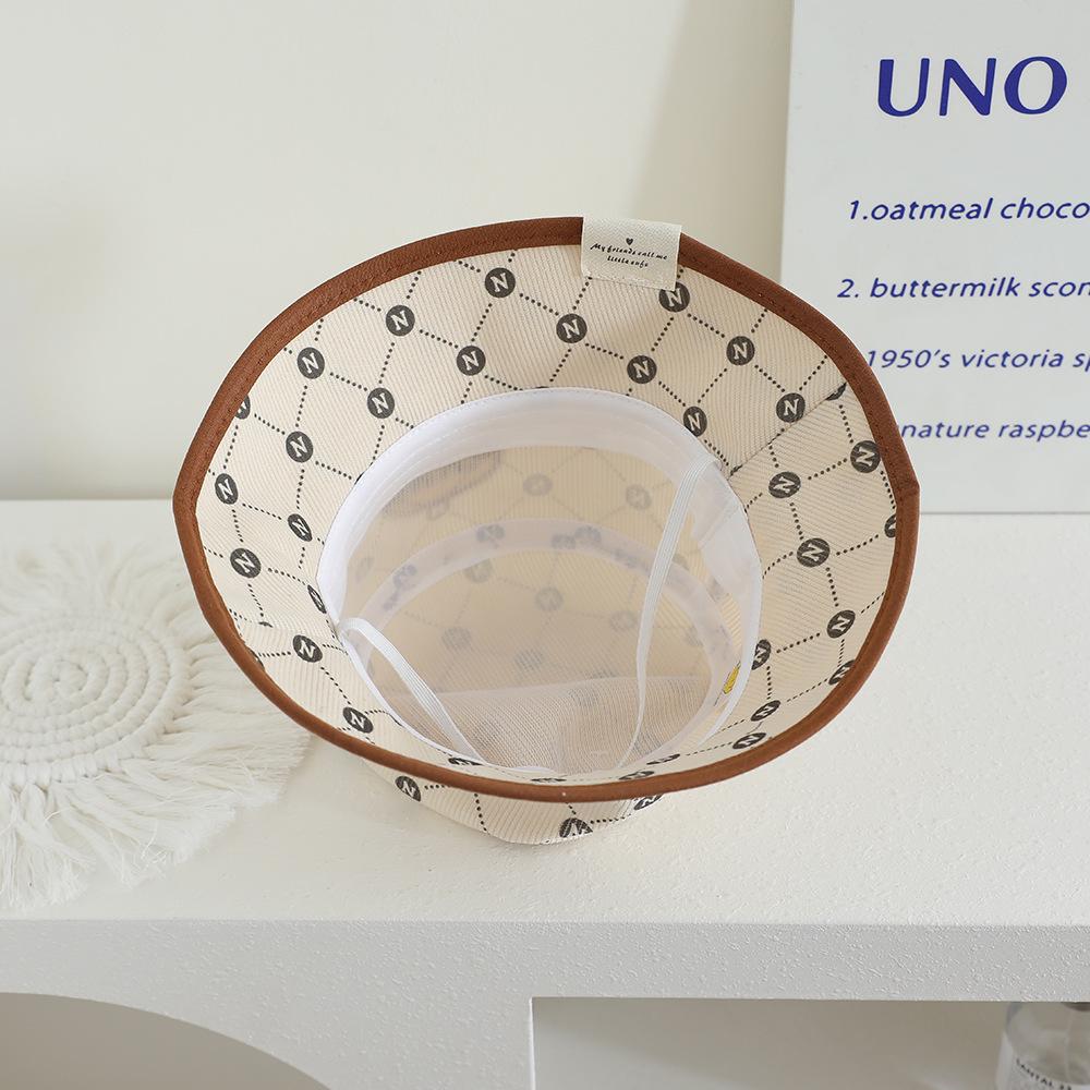 Children's Autumn/Winter Corduroy Fisherman Hat - Korean Style, Graffiti Design, Fashionable Baseball Cap.