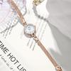 Light Luxury Bracelet Watch, High-End Fritillary Plate Quartz Watch, Women'S Small Stainless Steel With Waterproof Watch