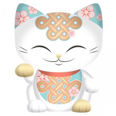 MANI O GATO DA SORTE Boneca Grande Maneki-neko MLCF-027