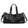 Jeep Zipper Closure Dry Wet Separation Multifunctional PU Travel Bag Unisex Bags Black PP51X04116