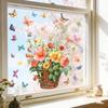 Flower and Butterfly Theme Window Decals Are Suitable for Use As Wall Stickers On Balconies, Bedrooms and Entrance Areas.