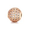 Copper Micro-set Diamond Ball Jewelry Accessories 10mm Round Spacer Beads for DIY Beading