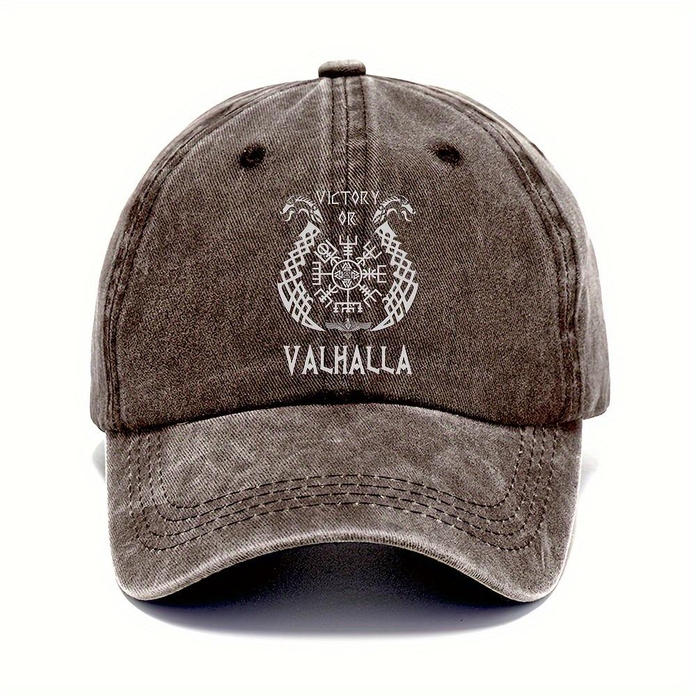 pc Baseball Cap with a Vintage Viking Print Adjustable Trucker Hat for Outdoor Sports And