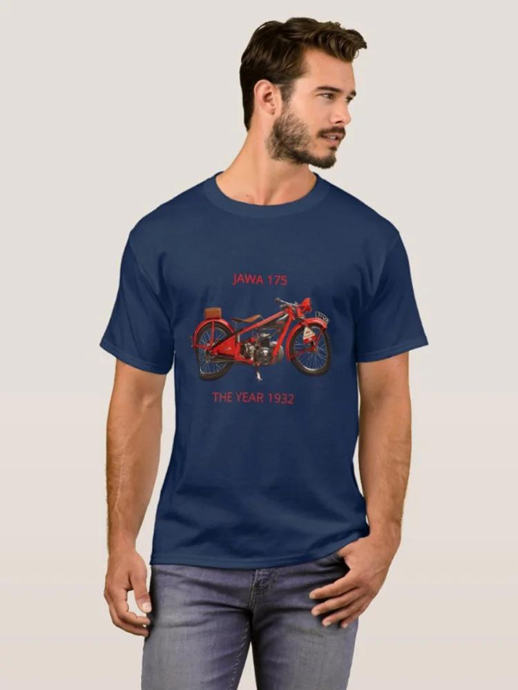 Vintage Russian JAWA 175 Motorcycle T-Shirt 100% Cotton O-Neck Summer Short Sleeve Casual Mens T-shirt Size S-3XL