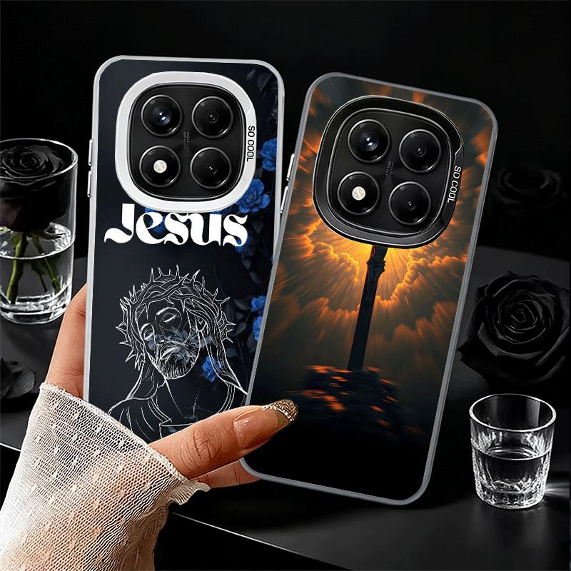 God Jesus Pray Cross Bible Soft Phone Case for Xiaomi Redmi Note 13 14 15 Pro Plus 12S 12 11S 11 11T 10S 10 Shockproof Cover Bac
