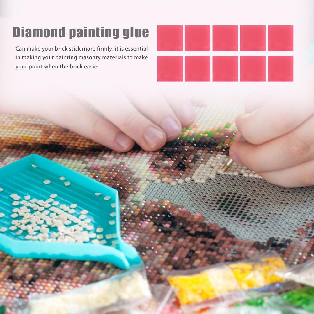10-50pcs 2 X 2cm Resin Diamond Drilling Sticking Mud DIY Painting Handcraft Dotting Wax Clay Diamond Painting Cross Accessories
