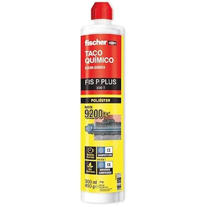 Mortier d'injection - Fischer - FIS P Plus 300 T - Fixation sécurisée - 300 ml - Vendu à l'unité