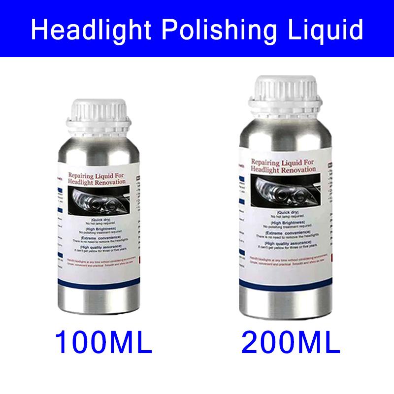 Car Headlight Polishing Liquid Headlamp Scratch Remover Repair Cleaning Agent Auto Headlight Restoration Polishing Repair Tools
