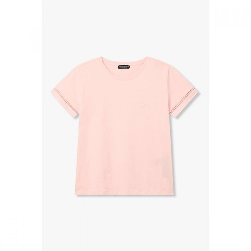 

Emporio Armani Women EyeleT Cuff Hem Lounge T shirT 0826134509 S(90)