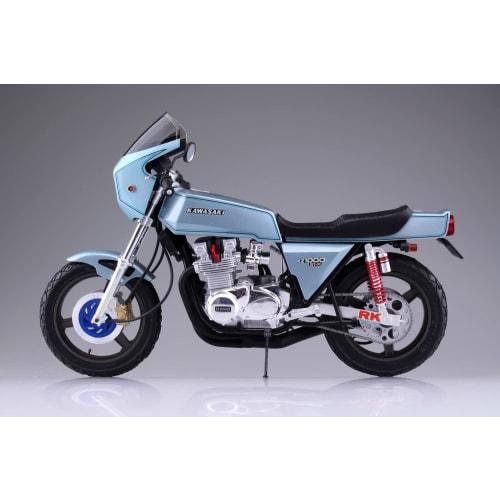 Aoshima Bunka Kyozai 1/12 Scale The Bike Series No. 44 Kawasaki KZT00D Z1-R 1977 Custom Plastic Model Kit, Molded in Color