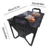 Metalowy Ruszt Szczelinowy - Składany Grill BBQ, Przenośny Ruszt Szczelinowy BBQ na Kemping Podróże Plenerowe