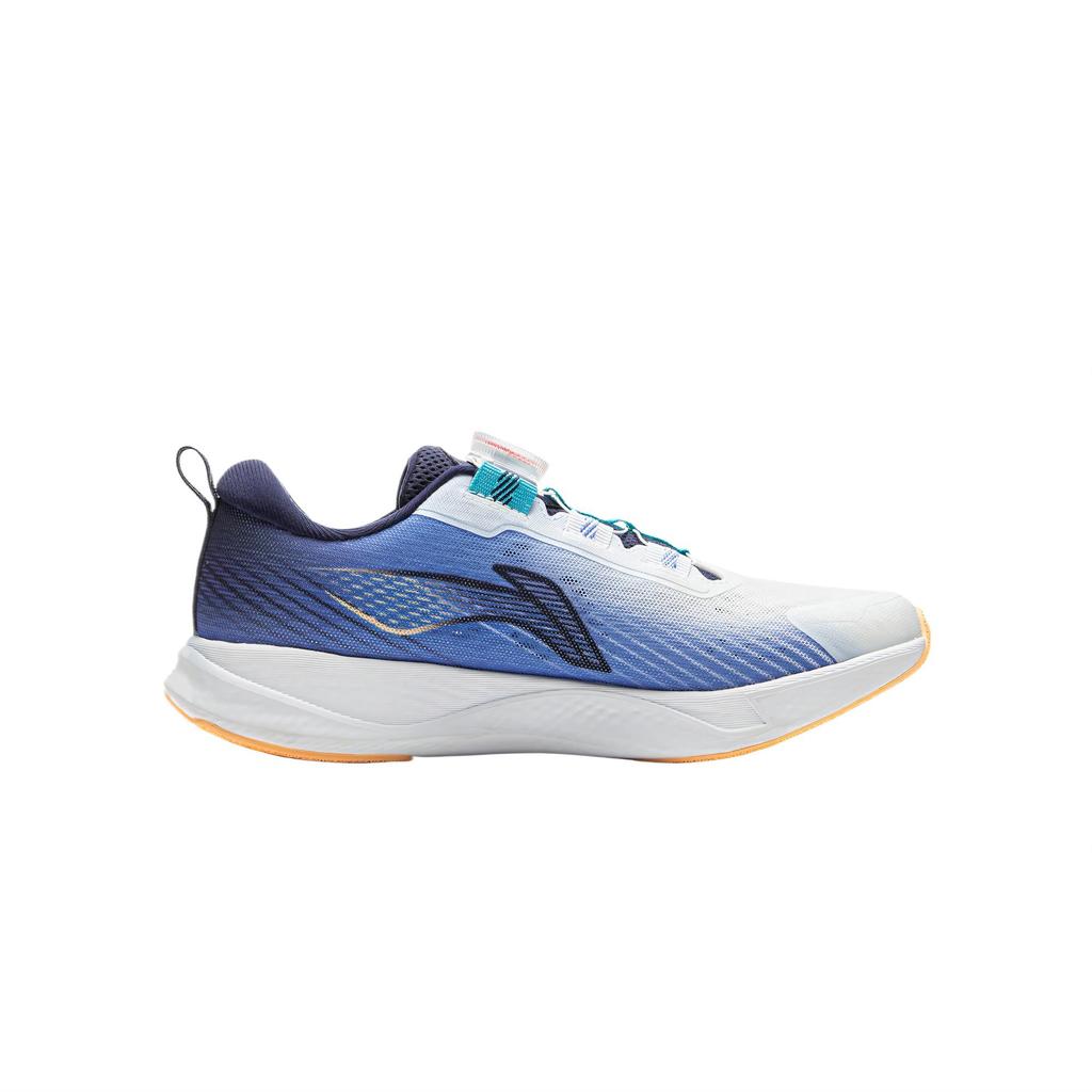 Li Ning Kids Comfortable Soft Non-Slip Shock Absorbing Low-Top Running Shoes Men sneakers Standard-White Gulf-Blue YKFU136-7