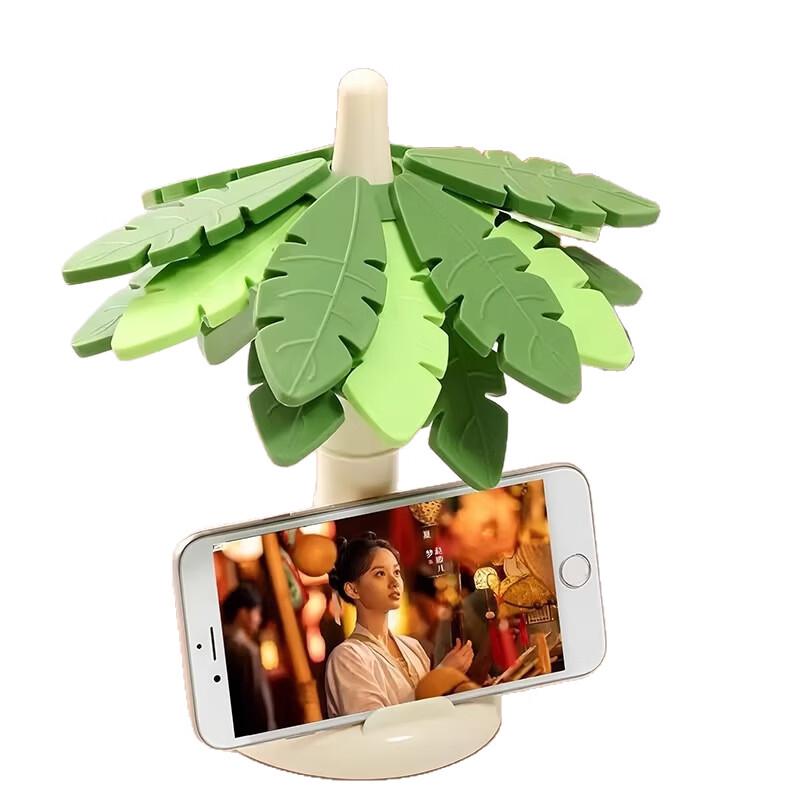 ZISIZ Silicone Pot Mat Set with Tree Trunk Stand