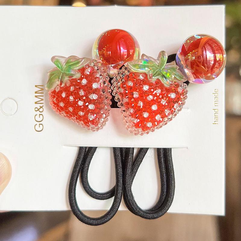 2 Stück/Set Kinder Cartoon Hase Elastische Haargummis Glitzer Blume Haargummi für Mädchen Niedliches Haarband Kinder Haaraccessoire