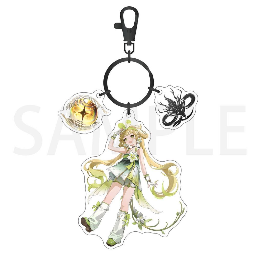 Hot Anime Game Wuthering Waves Acrylic Keychain Jiyan LINGYANG Yinlin Aalto Cosplay Keyring Pendant Jewelry Men Women Gifts